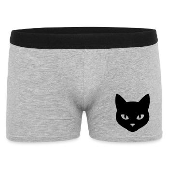 Tête_de_chat - Men's Boxer Shorts - heather grey - Front