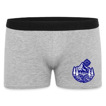Forêt paysagère de la vallée des montagnes - Boxer Homme - gris chiné - Devant