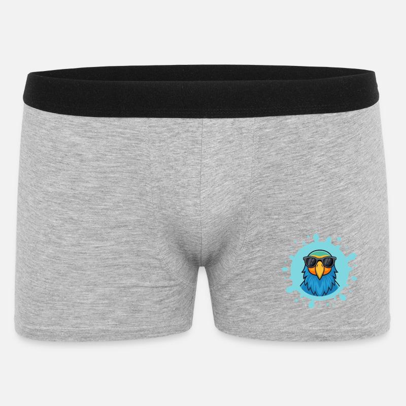 Blue Parrot Solarbrille - Männer Boxer Shorts - Grau meliert