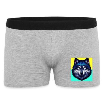 Wolf - Men's Boxer Shorts - heather grey - Front