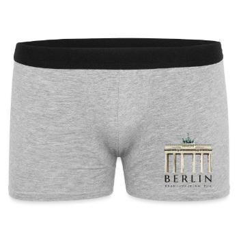Porte de Berlin Brandebourg dessinée à la main - Boxer Homme - gris chiné - Devant