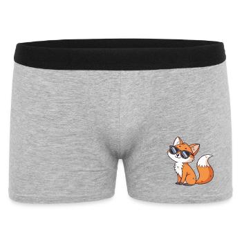 Renard swag en lunettes de soleil - Boxer Homme - gris chiné - Devant