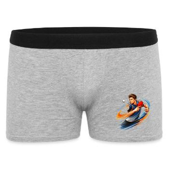 Chemise de tennis de table Spin Topspin Ping-Pong - Boxer Homme - gris chiné - Devant