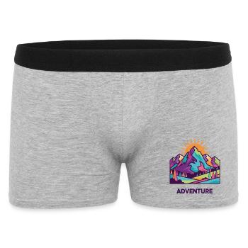 Vivid Summit Adventure - Men's Boxer Shorts - heather grey - Front