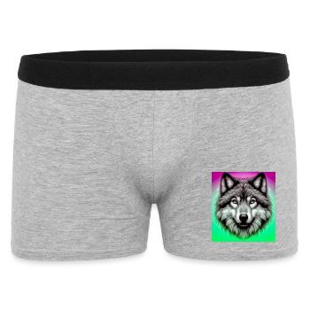 Loup - Boxer Homme - gris chiné - Devant