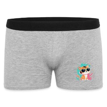 Tiger Chic bunte Sonnenbrillen - Männer Boxer Shorts - Grau meliert - Vorne
