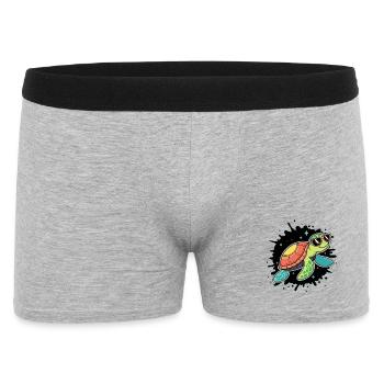 Chic Cosmic Turtle in Sunglasses - Men's Boxer Shorts - heather grey - Front