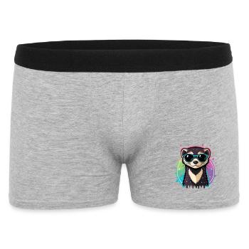 Regenbogenotterblaue Brille - Männer Boxer Shorts - Grau meliert - Vorne