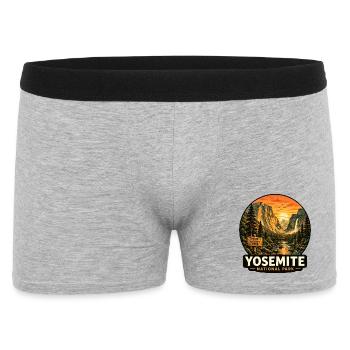Parc national de Yosemite Sunset California Sierra - Boxer Homme - gris chiné - Devant