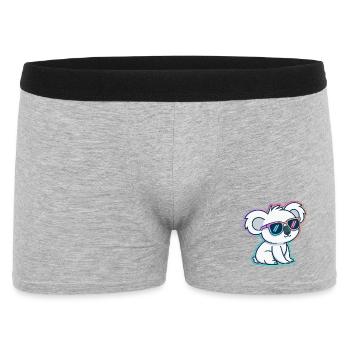 Koala-Neonbrillen - Männer Boxer Shorts - Grau meliert - Vorne