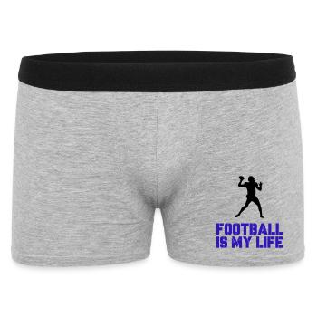 Le football, c’est ma vie - Boxer Homme - gris chiné - Devant