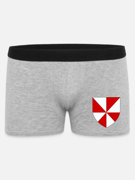 Blason du Gâtinais - Boxer Homme - gris chiné