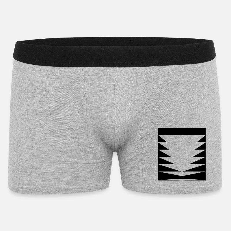 Triangles Pattern design - Men's Boxer Shorts - heather grey
