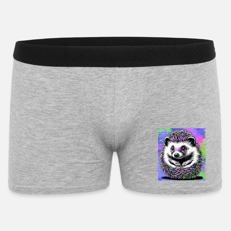 hedgehog - Men's Boxer Shorts - heather grey