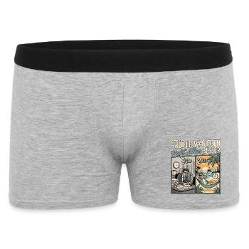 KI Experte - Männer Boxer Shorts - Grau meliert - Vorne