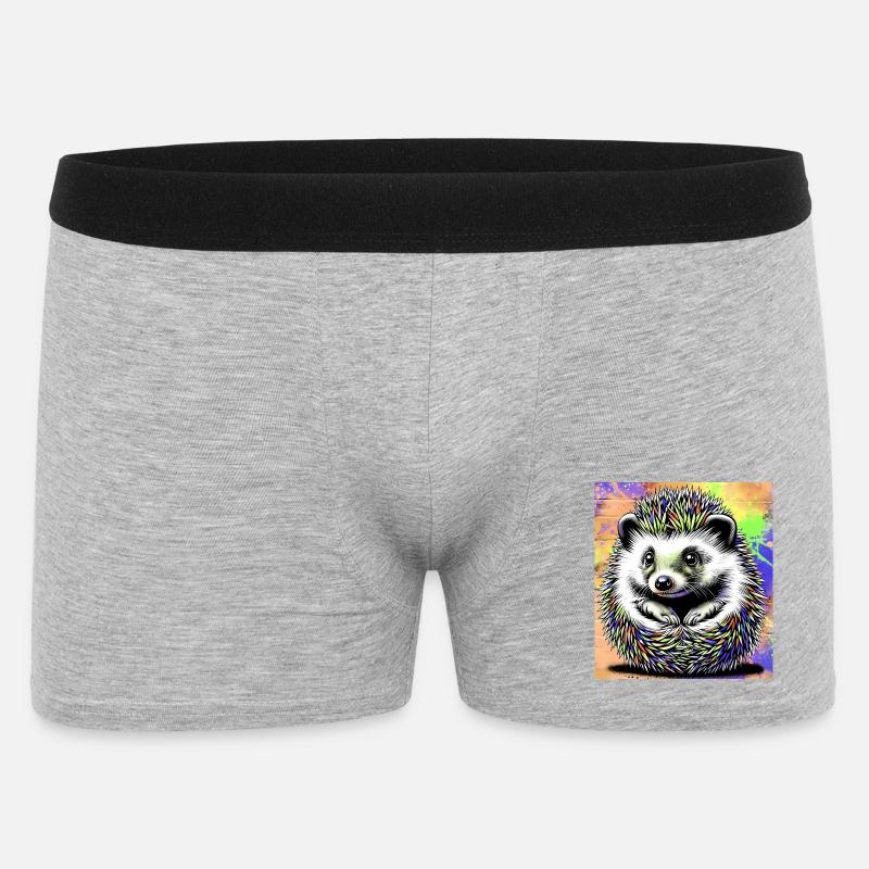 hérisson - Boxer Homme - gris chiné