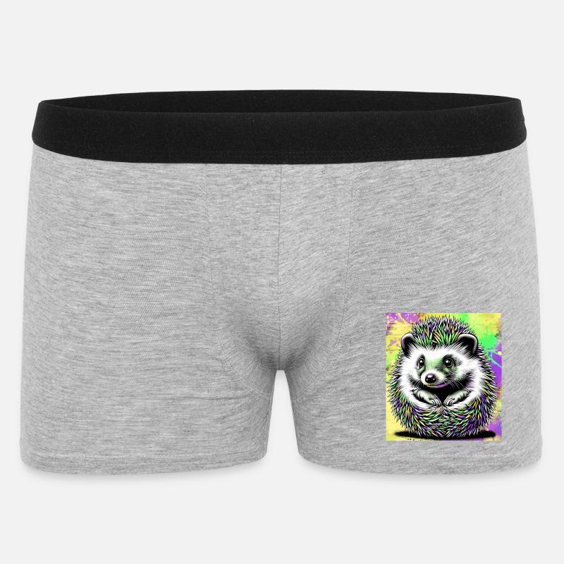 hérisson - Boxer Homme - gris chiné
