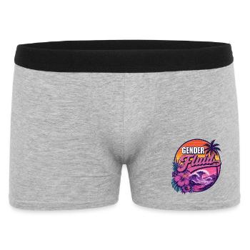 Mois de la fierté LGBTQ - Gender Fluid - Boxer Homme - gris chiné - Devant