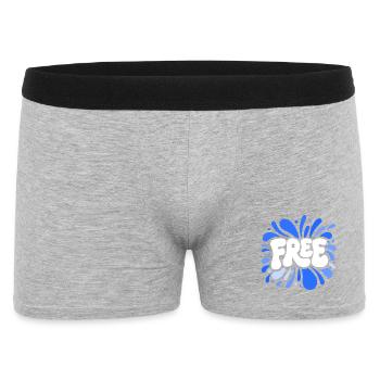 Blue Free Splash Explosion - Men's Boxer Shorts - heather grey - Front