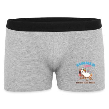 Summer Vibes Goose On The Beach - Men's Boxer Shorts - heather grey - Front