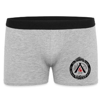 Camper funny saying 3-color individual config - Men's Boxer Shorts - heather grey - Front
