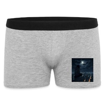 Night on Rooftop Rain - Men's Boxer Shorts - heather grey - Front