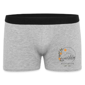 Alicante Küste - Männer Boxer Shorts - Grau meliert - Vorne