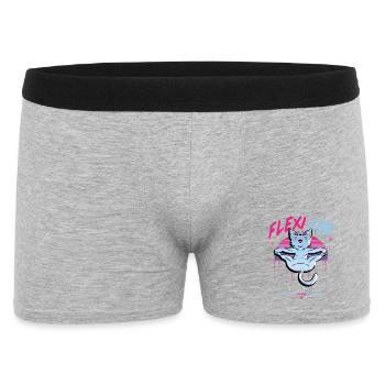 Flexi Cat stretches wonderfully - Men's Boxer Shorts - heather grey - Front