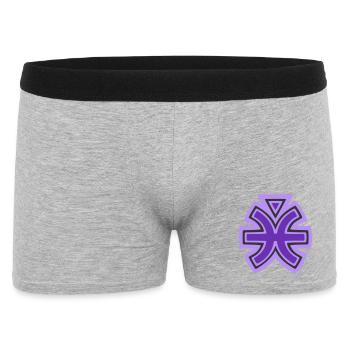 Pisces and Water Tribal Symbol - Men's Boxer Shorts - heather grey - Front
