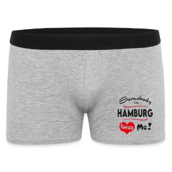 Hamburg Stadt Urban T-Shirt City Heimatliebe Town - Men's Boxer Shorts - heather grey - Front