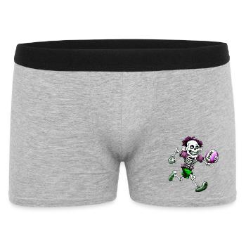 Skelett Rugby - Männer Boxer Shorts - Grau meliert - Vorne