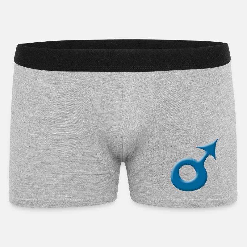 Junge - Männer Boxer Shorts - Grau meliert