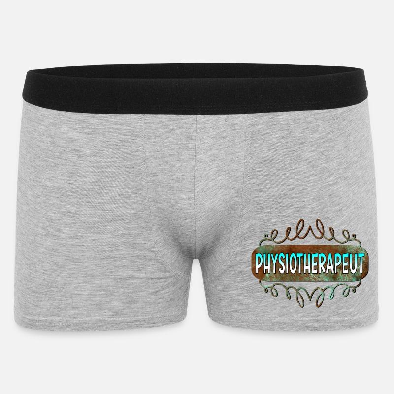 Physiotherapeut - Männer Boxer Shorts - Grau meliert