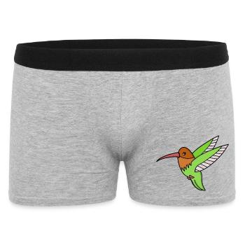 A Sweet Hummingbird - Men's Boxer Shorts - heather grey - Front