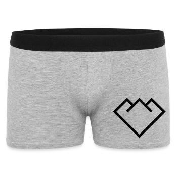 Berg - Männer Boxer Shorts - Grau meliert - Vorne