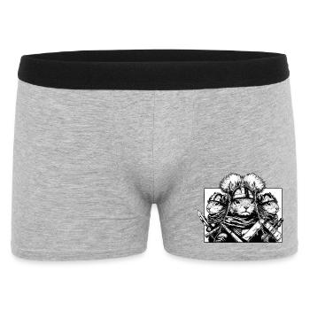 Trio d’écureuils vikings - Boxer Homme - gris chiné - Devant