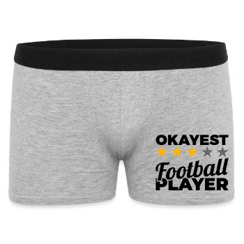 Average football player - Men's Boxer Shorts - heather grey - Front