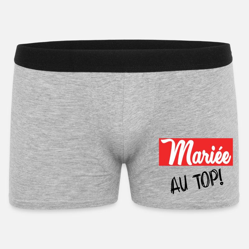 FUTURE MARIEE. EVJF. MARIEE. TEAM - Boxer Homme - gris chiné