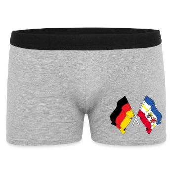 Drapeau Allemagne, Mecklembourg-Poméranie-Occidentale - Boxer Homme - gris chiné - Devant