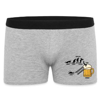 Design de bière amusant, parfait pour l’équipage de l’enterrement de vie de garçon - Boxer Homme - gris chiné - Devant