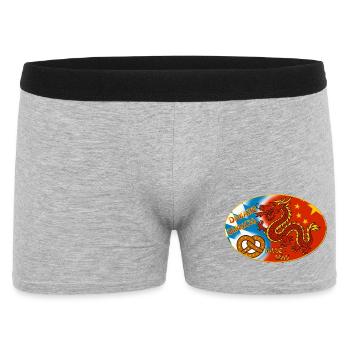 Drapeau du couple impérial de Dietfurt - Boxer Homme - gris chiné - Devant