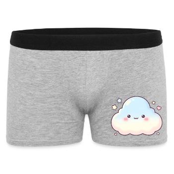 Pastellwolke Kawaii Glow Kinder Traum - Männer Boxer Shorts - Grau meliert - Vorne