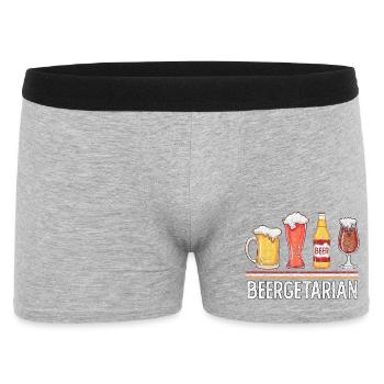 Beergetarian, Beer and Satire - Men's Boxer Shorts - heather grey - Front