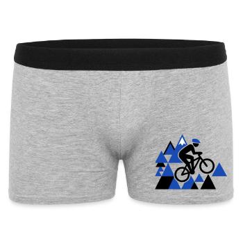 Saut VTT extrême - Boxer Homme - gris chiné - Devant