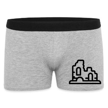 ruins - Men's Boxer Shorts - heather grey - Front