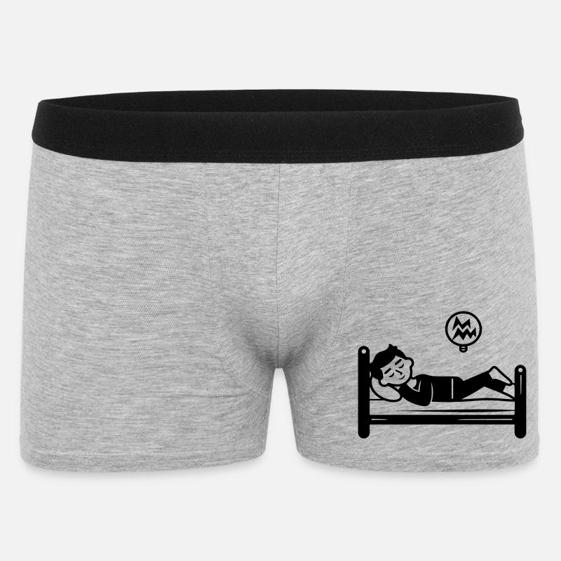 Sleeping Bed - Men's Boxer Shorts - heather grey