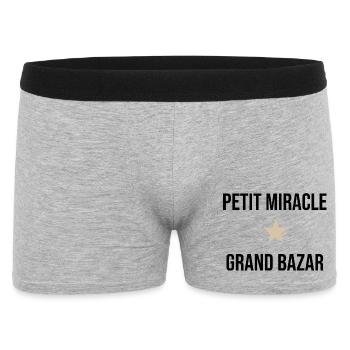 Bazar - Boxer Homme - gris chiné - Devant