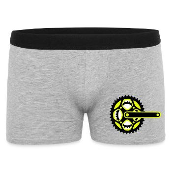 Icône de plateau de vélo - Boxer Homme - gris chiné - Devant