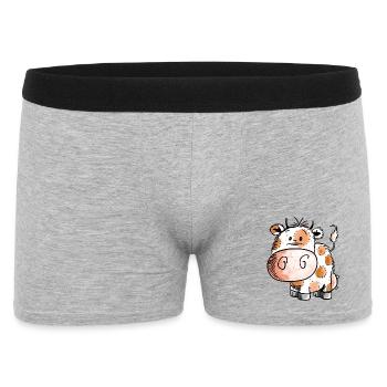 Cute Cow Baby - Cow - Cows - Child - Baby - Birth - Men's Boxer Shorts - heather grey - Front