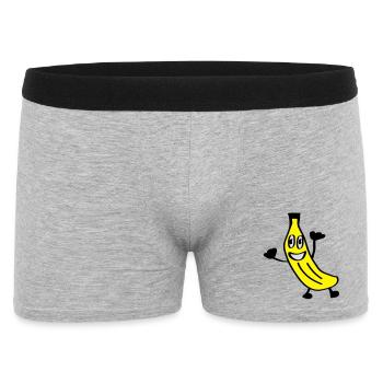 banane2 - Boxer Homme - gris chiné - Devant